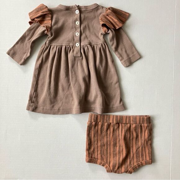6-12m Kate Quinn 2pc Long Sleeve Dress and Diaper Cover - Picture 2 of 4